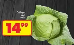 Shoprite CABBAGE HEAD each offer