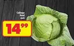 Shoprite CABBAGE HEAD each offer