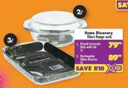Shoprite Round Casserole Dish with Lid 2ℓ offer