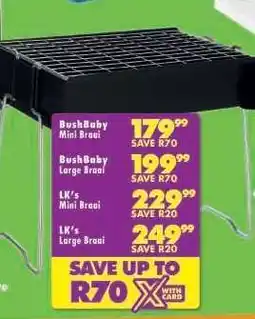 Shoprite BushBaby Mini Braai offer