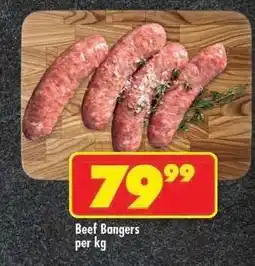 Shoprite BEEF BANGERS offer