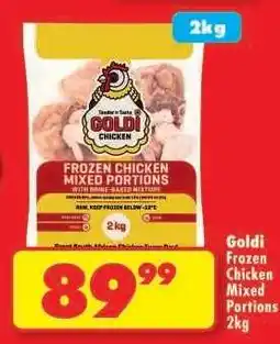 Shoprite GOLDI FROZEN CHICKEN MIXED PORTIONS 2kg offer