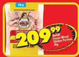 Shoprite GOLDI FROZEN MIXED CHICKEN PORTIONS 5kg offer