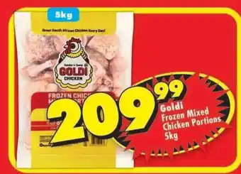 Shoprite GOLDI FROZEN MIXED CHICKEN PORTIONS 5kg offer
