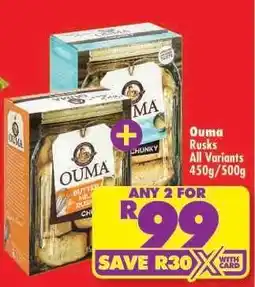 Shoprite Ouma Rusks offer
