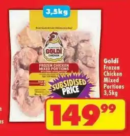 Shoprite GOLDI FROZEN CHICKEN MIXED PORTIONS 3,5kg offer