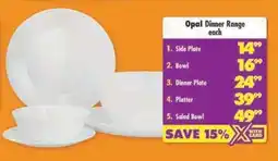 Shoprite Opal Dinner Range offer