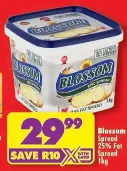 Shoprite Blossom Spread 25% Fat Spread 1kg offer