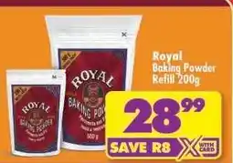 Shoprite ROYAL BAKING POWDER REFILL 200g offer