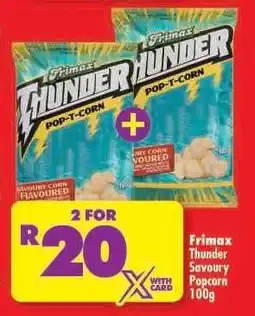 Shoprite Frimax Thunder Savoury Popcorn 100g offer