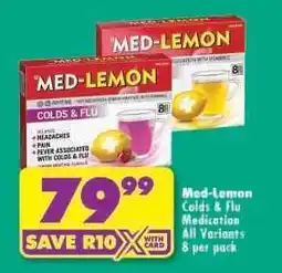 Shoprite MED-LEMON COLDS & FLU MEDICATION offer