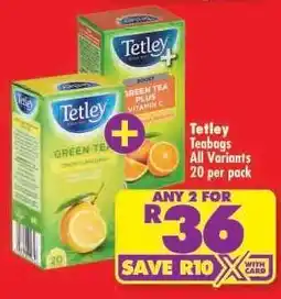 Shoprite Tetley Teabags offer