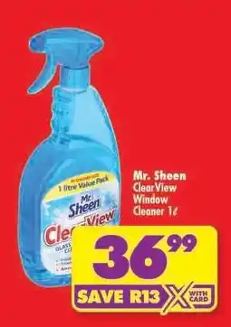 Shoprite Mr. Sheen ClearView Window Cleaner 1ℓ offer