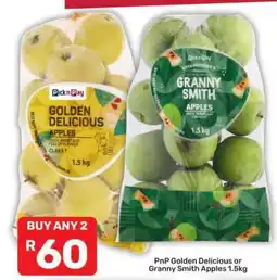 Pick n Pay Hypermarket PnP Golden Delicious or Granny Smith Apples 1.5kg offer