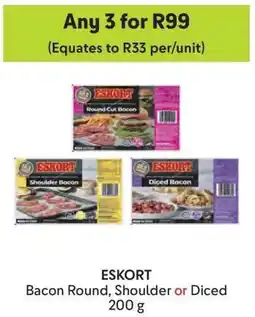 Makro ESKORT Bacon Round, Shoulder or Diced offer