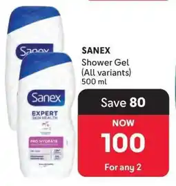 Makro Sanex Shower Gel offer