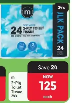Makro m 2-Ply Toilet Tissue 24's offer