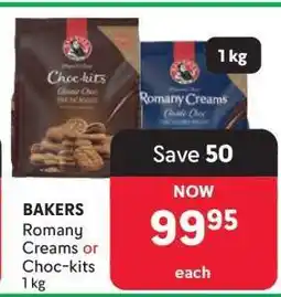 Makro Bakers Romany Creams or Choc-kits offer