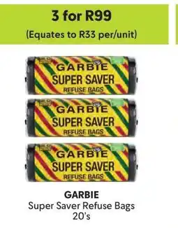 Makro GARBIE Super Saver Refuse Bags 20's offer