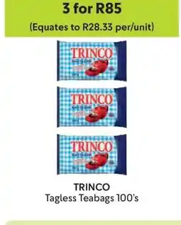 Makro TRINCO Tagless Teabags 100's offer