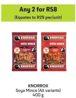 Makro KNORROX Soya Mince (All variants) offer