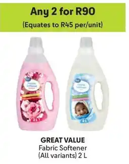 Makro Great Value Fabric Softener offer