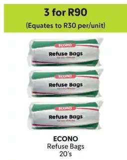 Makro ECONO Refuse Bags 20's offer