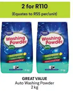 Makro GREAT VALUE Auto Washing Powder offer