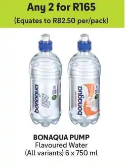 Makro BONAQUA PUMP Flavoured Water offer