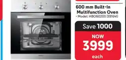 Makro 600 mm Built-In Multifunction Oven offer