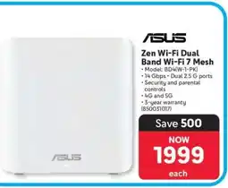 Makro ASUS Zen Wi-Fi Dual Band Wi-Fi 7 Mesh offer