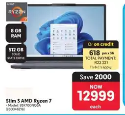 Makro Lenovo Slim 3 AMD Ryzen 7 offer