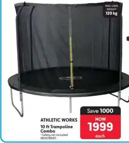 Makro ATHLETIC WORKS 10 ft Trampoline Combo offer