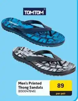 Makro Men’s Printed Thong Sandals offer