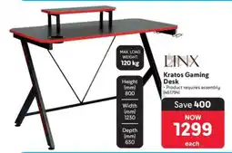 Makro Linx Kratos Gaming Desk offer