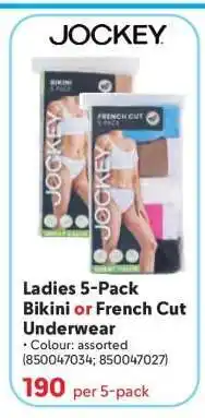 Makro Ladies 5-Pack Bikini or French Cut Underwear offer