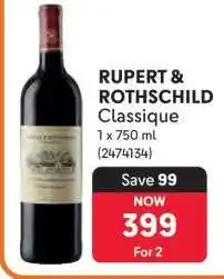 Makro RUPERT & ROTHSCHILD Classique offer