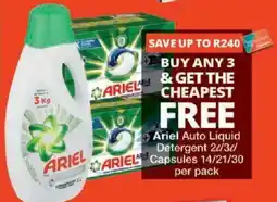 Checkers Ariel Auto Liquid Detergent offer