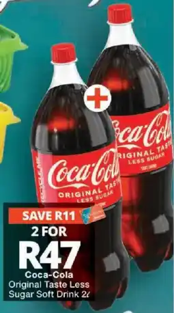 Checkers Coca-Cola Original Taste Less Sugar Soft Drink offer