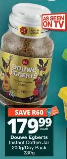 Checkers Douwe Egberts Instant Coffee Jar offer
