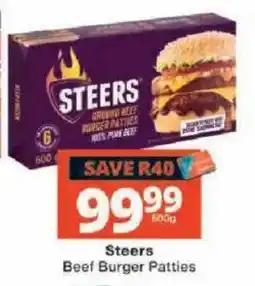 Checkers Steers Beef Burger Patties offer