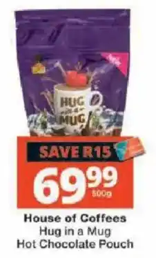 Checkers House of Coffees Hug in a Mug Hot Chocolate Pouch offer