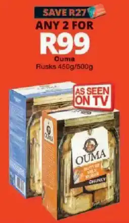 Checkers Ouma Rusks offer