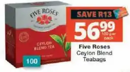 Checkers Five Roses Ceylon Blend Teabags offer
