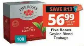 Checkers Five Roses Ceylon Blend Teabags offer