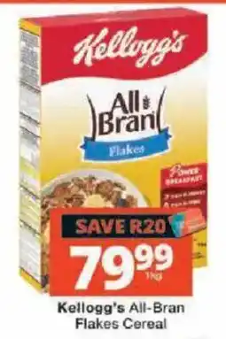 Checkers Kellogg's All-Bran Flakes Cereal offer