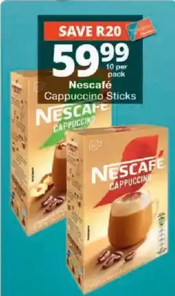 Checkers Nescafe Cappuccino Sticks offer
