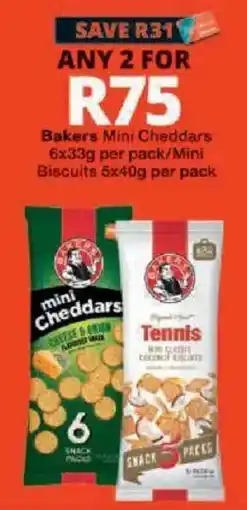 Checkers Bakers Mini Cheddars offer