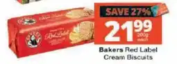 Checkers Bakers Red Label Cream Biscuits offer