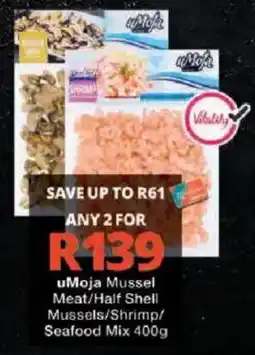 Checkers uMoja Mussel Meat/Half Shell offer